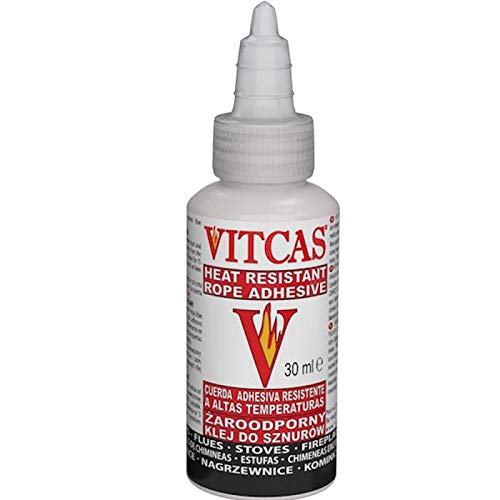 VITCAS White Fire Rope Seal Adhesive 1000°C 30 ml