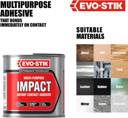 EVO-STIK Impact Adhesive Fast Drying 250ml Tin