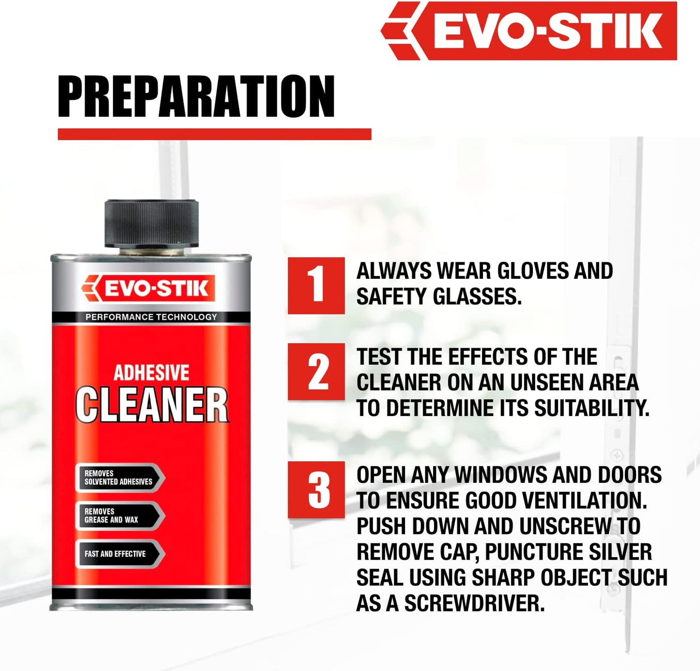 EVO-STIK Adhesive Cleaner Removes Adhesives 250ml
