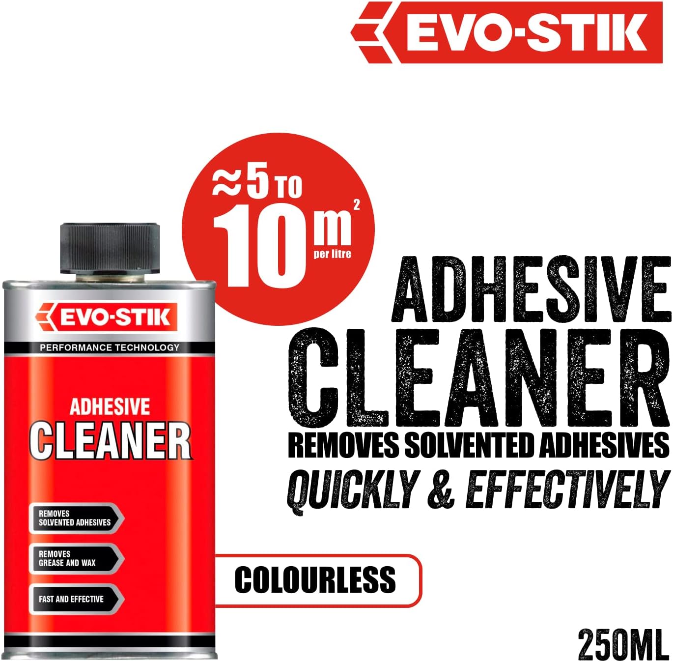 EVO-STIK Adhesive Cleaner Removes Adhesives 250ml