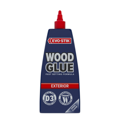 EVO-STIK Exterior Wood Glue Weatherproof Clear 1 Litre