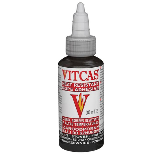VITCAS Black Heat Resistant Rope Adhesive Glue 1000°C 30ml