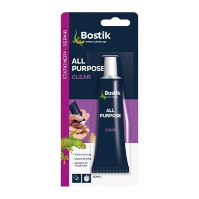 Bostik All Purpose Clear Glue Adhesive 20ml
